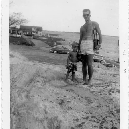 Mon père et moi dans le Maine.