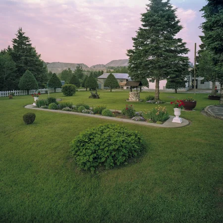 Jardin avec vue sur les haldes
